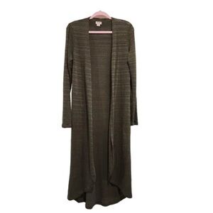Mossimo Women’s Dark Green Duster Cardigan Size XS